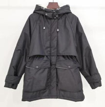 Load image into Gallery viewer, Large Natural Raccoon Fox Fur Hooded Winter Down Coat Women