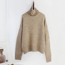 Load image into Gallery viewer, Aachoae Autumn Winter Women Knitted Turtleneck Cashmere Sweater 2020
