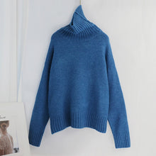 Load image into Gallery viewer, Aachoae Autumn Winter Women Knitted Turtleneck Cashmere Sweater 2020