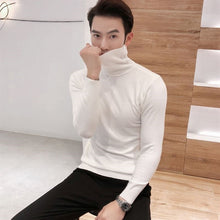 Load image into Gallery viewer, 2019 Winter New Men&#39;s Turtleneck Sweaters Black Sexy Brand Knitted Pullovers Men Solid Color Casual Male Sweater Autumn Knitwear
