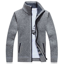 Load image into Gallery viewer, Sweater Men Autumn Winter Cardigan SweaterCoats Male Thick Faux Fur Wool Mens Sweater Jackets Casual Knitwear Plus Size M-4XL
