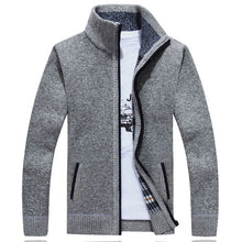 Load image into Gallery viewer, Sweater Men Autumn Winter Cardigan SweaterCoats Male Thick Faux Fur Wool Mens Sweater Jackets Casual Knitwear Plus Size M-4XL
