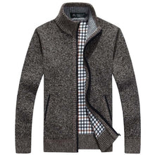 Load image into Gallery viewer, Sweater Men Autumn Winter Cardigan SweaterCoats Male Thick Faux Fur Wool Mens Sweater Jackets Casual Knitwear Plus Size M-4XL
