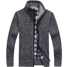 Load image into Gallery viewer, Sweater Men Autumn Winter Cardigan SweaterCoats Male Thick Faux Fur Wool Mens Sweater Jackets Casual Knitwear Plus Size M-4XL
