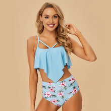 Load image into Gallery viewer, NAKIAEOI 2020 New Sexy Bikinis Women High Waist Swimsuit Push Up Swimwear Flower
