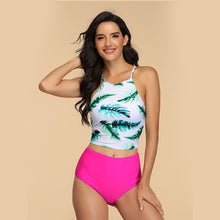 Load image into Gallery viewer, NAKIAEOI 2020 New Sexy Bikinis Women High Waist Swimsuit Push Up Swimwear Flower
