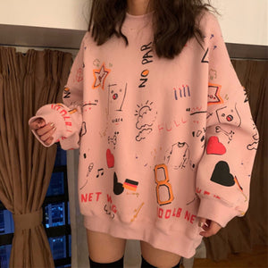 Autumn Spring Womens Clothes Hoodies Teen Street