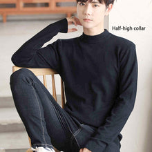 Load image into Gallery viewer, 2019 Winter New Men&#39;s Turtleneck Sweaters Black Sexy Brand Knitted Pullovers Men Solid Color Casual Male Sweater Autumn Knitwear
