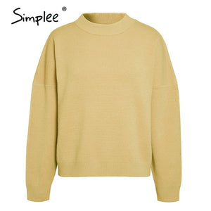 Simplee Women geometric khaki knitted sweater