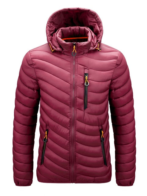 CHAIFENKO Brand Winter Warm Waterproof Jacket Men 2021 New Autumn Thick Hooded Parkas Mens Fashion Casual Slim Jacket Coat Men